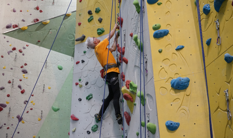 Andy im Kletterkurs Andy im Kletterkurs