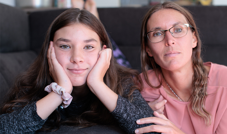 Cindy Engelmann et sa fille Délya Cindy Engelmann et sa fille Délya