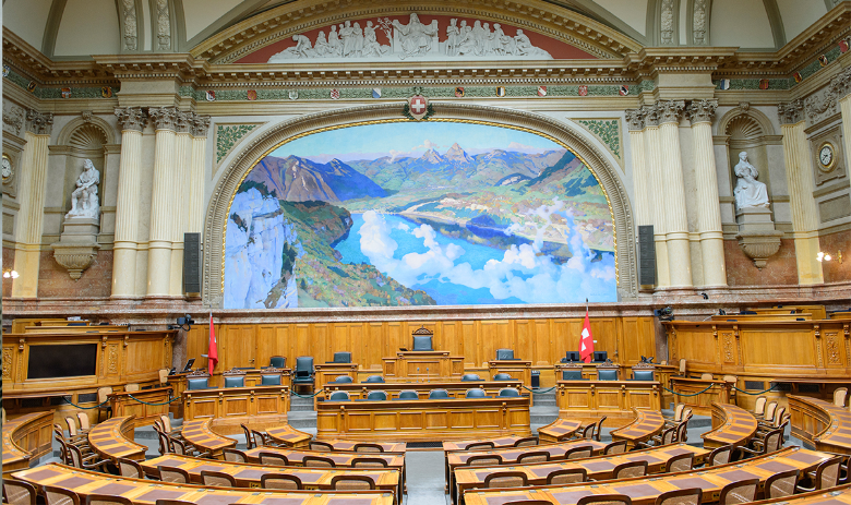 Parlement La salle du Conseil national