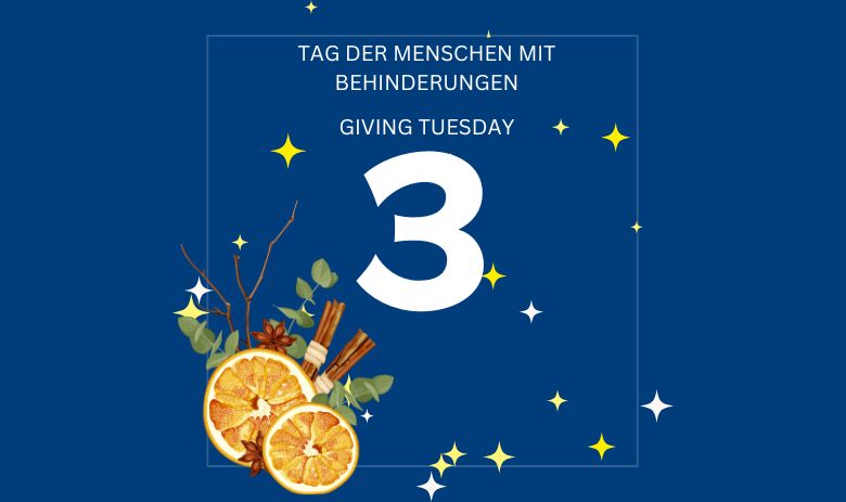 Türchen 3 Design mit der Zahl 3